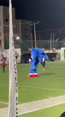 Nighttime soccer field activity observed in Alaguntan, Nigeria
