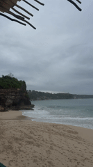 Evening beach visit documented in Kuta Selatan, Indonesia