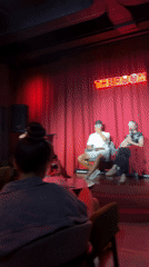 Two people perform at 'THE ROOM' venue in North Kuta