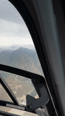 Aerial footage captured over Nepal mountains from aircraft