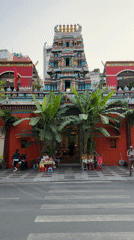 Daily life documented around Mariamman Hindu Temple in Thủ Đức