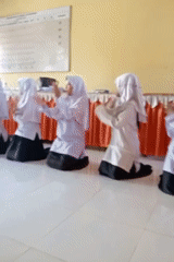 School performances and blooming flowers captured in Keudekrueng, Indonesia