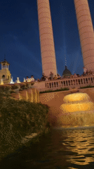 Magic Fountain of Montjuïc lights up a Barcelona summer night