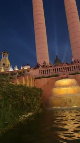 Magic Fountain of Montjuïc lights up a Barcelona summer night