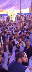 Traditional gathering of men documented in Panjpai, Pakistan