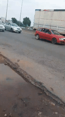 Potholed, waterlogged road clogs traffic in Dutsen Alhaji