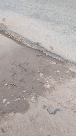 Potholed, waterlogged road clogs traffic in Dutsen Alhaji