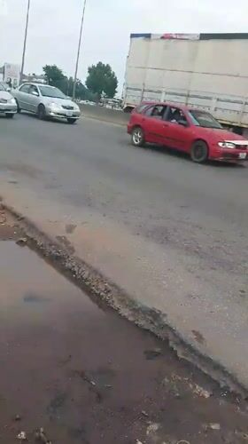 Potholed, waterlogged road clogs traffic in Dutsen Alhaji