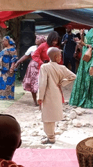 Outdoor celebration with traditional dress in Hotoro South, Nigeria
