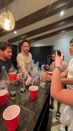 Portrait photos captured during late-night gathering in Mexican town