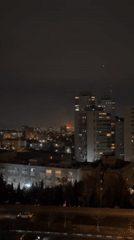 Orange glow visible in Tehran nighttime cityscape footage