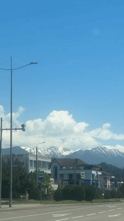 Clear sunny conditions observed in Sirius, Russia
