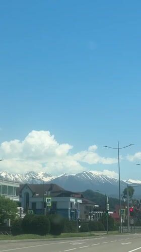 Clear sunny conditions observed in Sirius, Russia