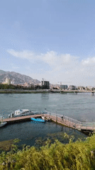 Wedding hall prep and city views along the Syr Darya in Khujand