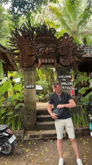 Tourists explore Bali's Sidemen region via scooter and waterfall visit