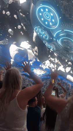 Space-themed arena concert lights up Resorts World Las Vegas