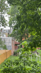 Rainy afternoon view captured over Newburgh residential area