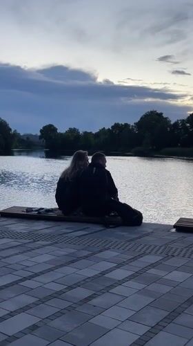 Evening calm at a Kyiv waterfront promenade