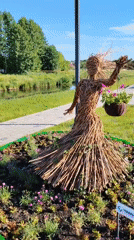Lida's castles, sculptures, and public spaces on a summer afternoon