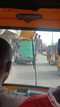 Morning commute captured from keke in Kawo, Nigeria