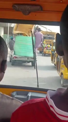 Morning commute captured from keke in Kawo, Nigeria