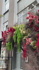 Elaborate floral displays documented across Perm, Russia buildings