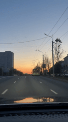 Car observed on Minsk street during twilight hours
