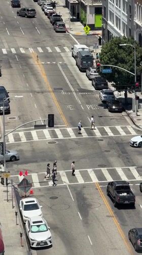 LA fashion studio work meets downtown street scenes on a sunny afternoon