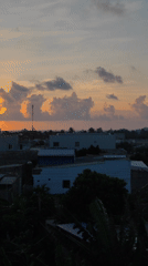 Sunset captured on video over Vietnamese coastal town