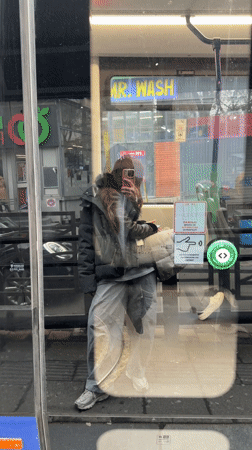 People document travels with selfies on Belgrade streets, trams