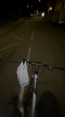 Night cycling captured on video in Schiltigheim