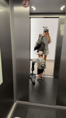 Mother and child captured during morning outing in Budva