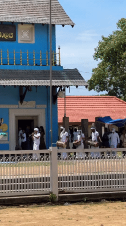 Temple visit and elephants captured in Dondra, Sri Lanka