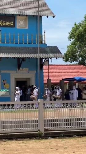 Temple visit and elephants captured in Dondra, Sri Lanka
