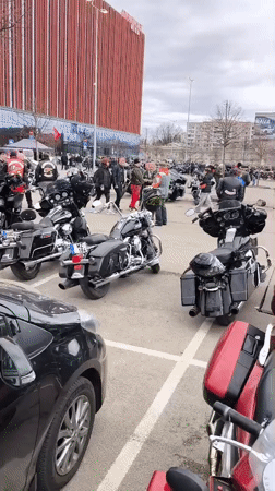 Motorcycle club gathering draws riders to Riga parking lot