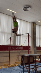 Gymnastics training session and meal documented in Sofia facility