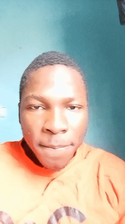 Young man filmed indoors in Ilorin, Nigeria