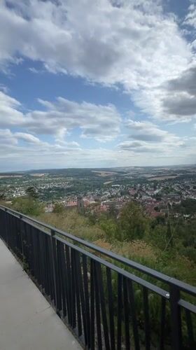 Elevated views over Homberg (Efze) from a hilltop platform