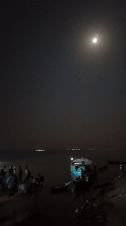 Ferry boarding and home cooking documented in Hizla, Bangladesh