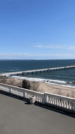 Morning scenes captured along Burgas Black Sea waterfront