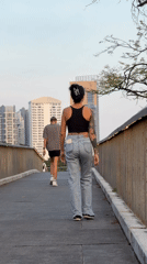 Bangkok Green Bridge park draws morning visitors amid skyline views