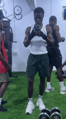 Evening gym session at a Badagry fitness center
