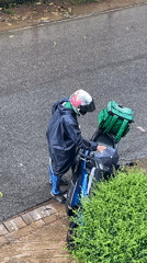Heavy rain floods Kathu streets, delivery drivers work through storm