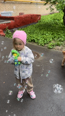 Moscow family moments: children playing, resting during afternoon hours