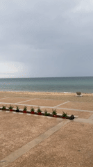 Beach construction activity observed in Póros, Greece