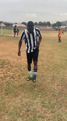 Soccer training session captured on field in Jos, Nigeria