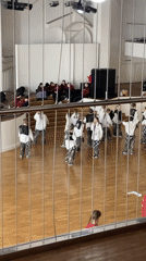 Youth gathering in hall documented in Krasnoyarsk
