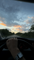 Driver travels rural road in Montana, Bulgaria