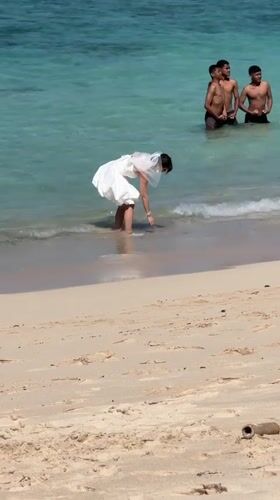 Beach wedding and leisure activities documented in Kuta Selatan