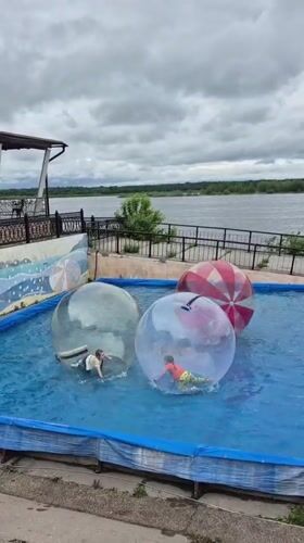 Saturday afternoon leisure activities captured along Sarapul riverfront